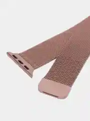 Розовый металлический стальной ремешок браслет для Apple Watch 38/40 mm, Миланская петля