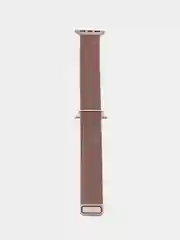 Розовый металлический стальной ремешок браслет для Apple Watch 38/40 mm, Миланская петля