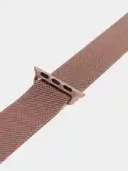 Розовый металлический стальной ремешок браслет для Apple Watch 38/40 mm, Миланская петля