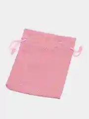Розовый мешочек подарочный, холщовый, льняной, эко мешок из джута