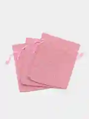 Розовый мешочек подарочный, холщовый, льняной, эко мешок из джута