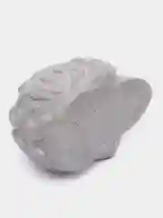 Белый бетонное кашпо, в форме черепа