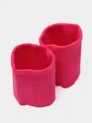 Фуксия манжеты трикотажные цветные