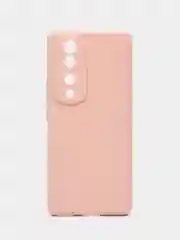 Розовый чехол для Honor 70 Pro / 70 Pro Plus / Хонор 70 Про Плюс прозрачный силиконовый