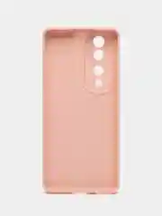 Розовый чехол для Honor 70 Pro / 70 Pro Plus / Хонор 70 Про Плюс прозрачный силиконовый