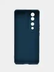 Синий чехол для Honor 70 Pro / 70 Pro Plus / Хонор 70 Про Плюс прозрачный силиконовый