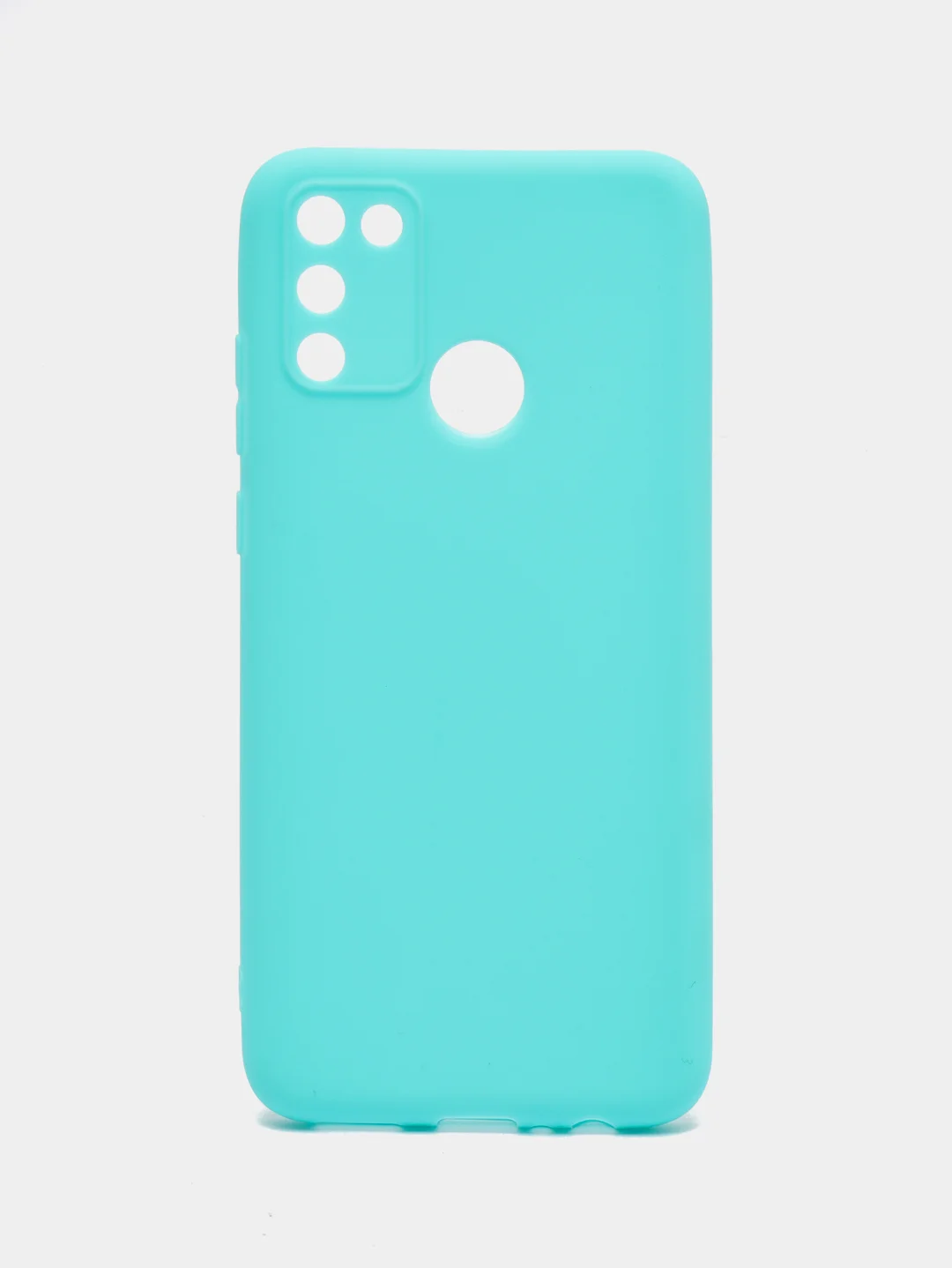 Голубой однотонный чехол на Huawei Honor Y7 2017  P10 lite 30 8A Y6 2019 Play Y5p P40 lite e