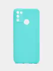 Голубой однотонный чехол на Huawei Honor Y7 2017  P10 lite 30 8A Y6 2019 Play Y5p P40 lite e