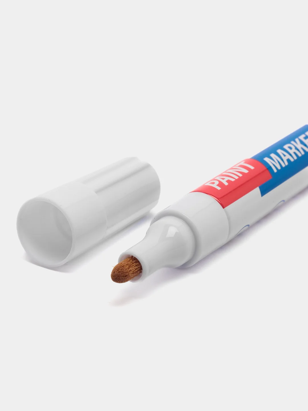 Маркер-краска лаковый EXTRA (paint marker) 4 мм, БЕЛЫЙ, УСИЛЕННАЯ НИТРО-ОСНОВА, BRAUBERG