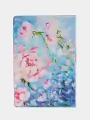Блокнот А5 143x210 BRAUBERG VISTA Pink flowers, под кожу, гибкий, срез фольга 80л, 112075
