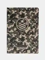 Блокнот А5 143x210 BRAUBERG VISTA Military, под кожу, гибкий 80л, 112085