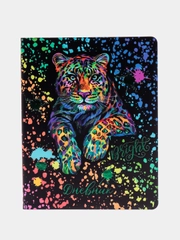Дневник 1-4 класс 48л, кожзам (гибкая), печать, фольга, ЮНЛАНДИЯ, Bright Wildlife, 106166