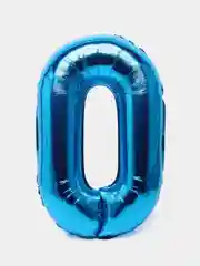 Синий воздушный шар Цифра фольгированный 80см ,1,2,3,4,5,6,7,8,9,0