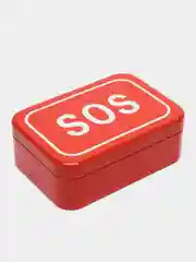 Набор для выживания SOS 6 в 1: свисток, компас, цепь, карта, кремень, нож