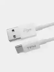 Белый кабель TFN TypeC 1.0 m 2.4A