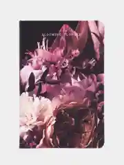 Ежедневник недатированный В6 127х186мм BRAUBERG VISTA экокожа твердый 136л, Flowers,112109