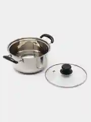 Кастрюля Sakura SA-P1018, с крышкой, капсульное дно, 18 см, 2.4 л