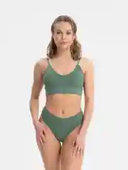 Зелёный хаки топ со стрингами