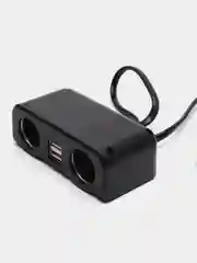 Разветвитель прикуривателя Olesson 1673, 2 выхода + USB