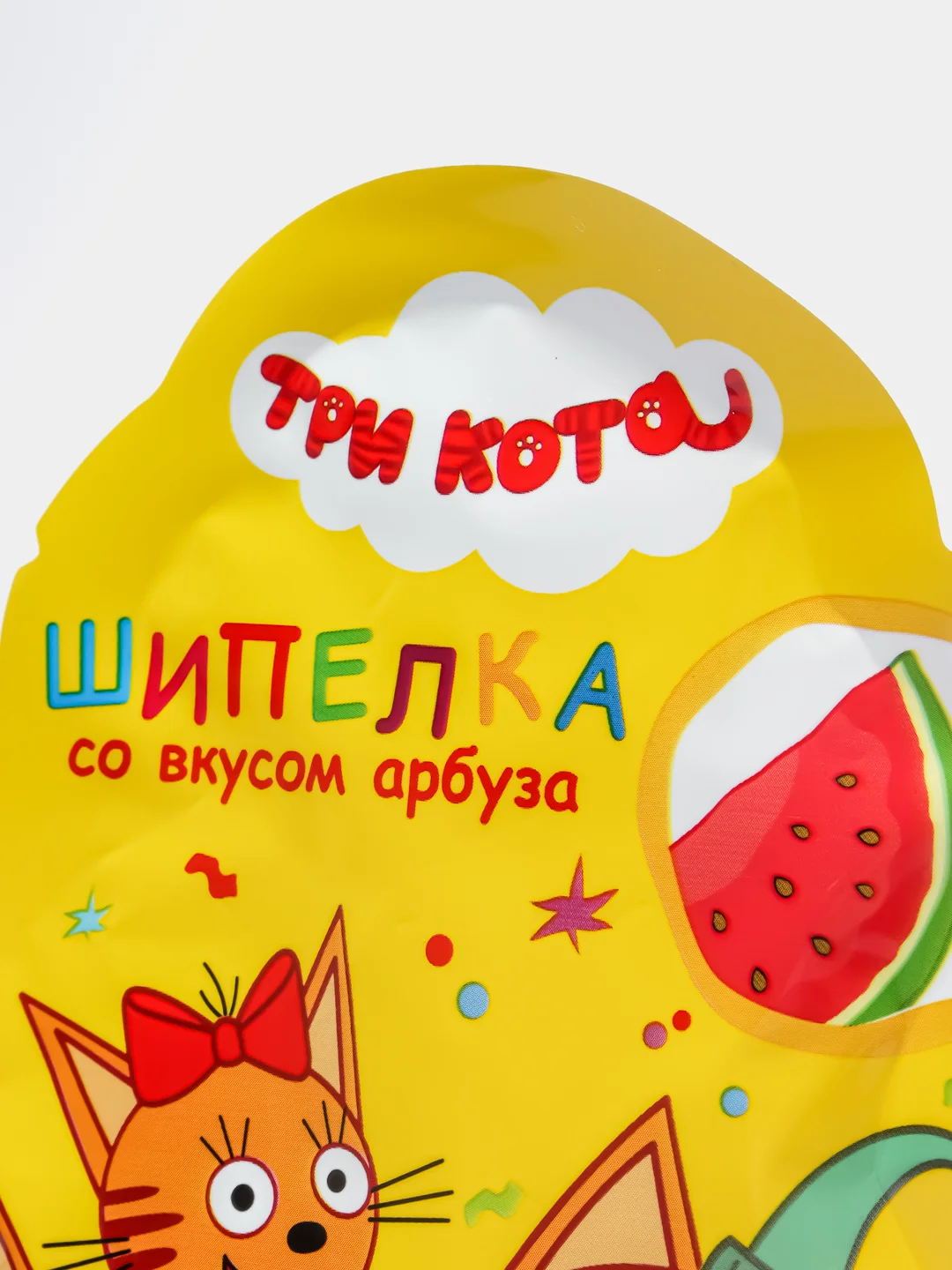 Зеленый карамель для детей Шипелка "Три кота", 5 г