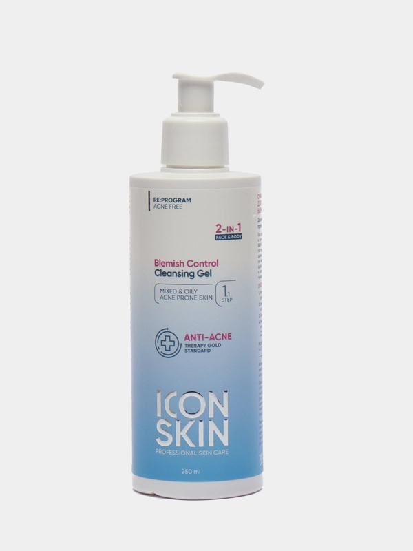 ICON SKIN Очищающий гель для лица и тела BLEMISH CONTROL, 250 мл