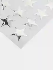 Серый наклейки-стикеры с сердечками и звездами, более 100 наклеек в одной упаковке