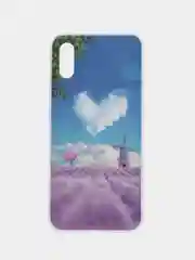 Лавандовый чехол Xiaomi Redmi 9A, Сяоми Редми 9А с рисунком "Игра в кальмара"