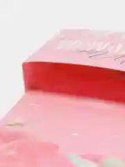 Розовый открытка с местом под шоколадку