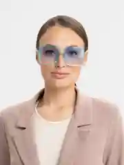 Голубой очки солнцезащитные цветные