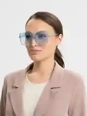 Голубой очки солнцезащитные цветные