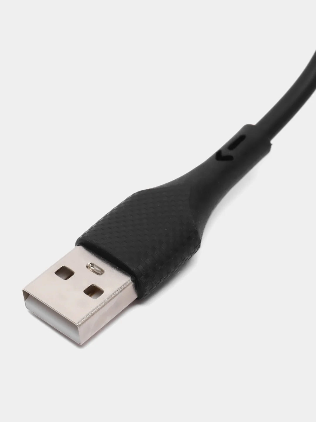 Черный кабель силиконовый Micro-USB