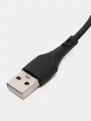 Черный кабель силиконовый Micro-USB