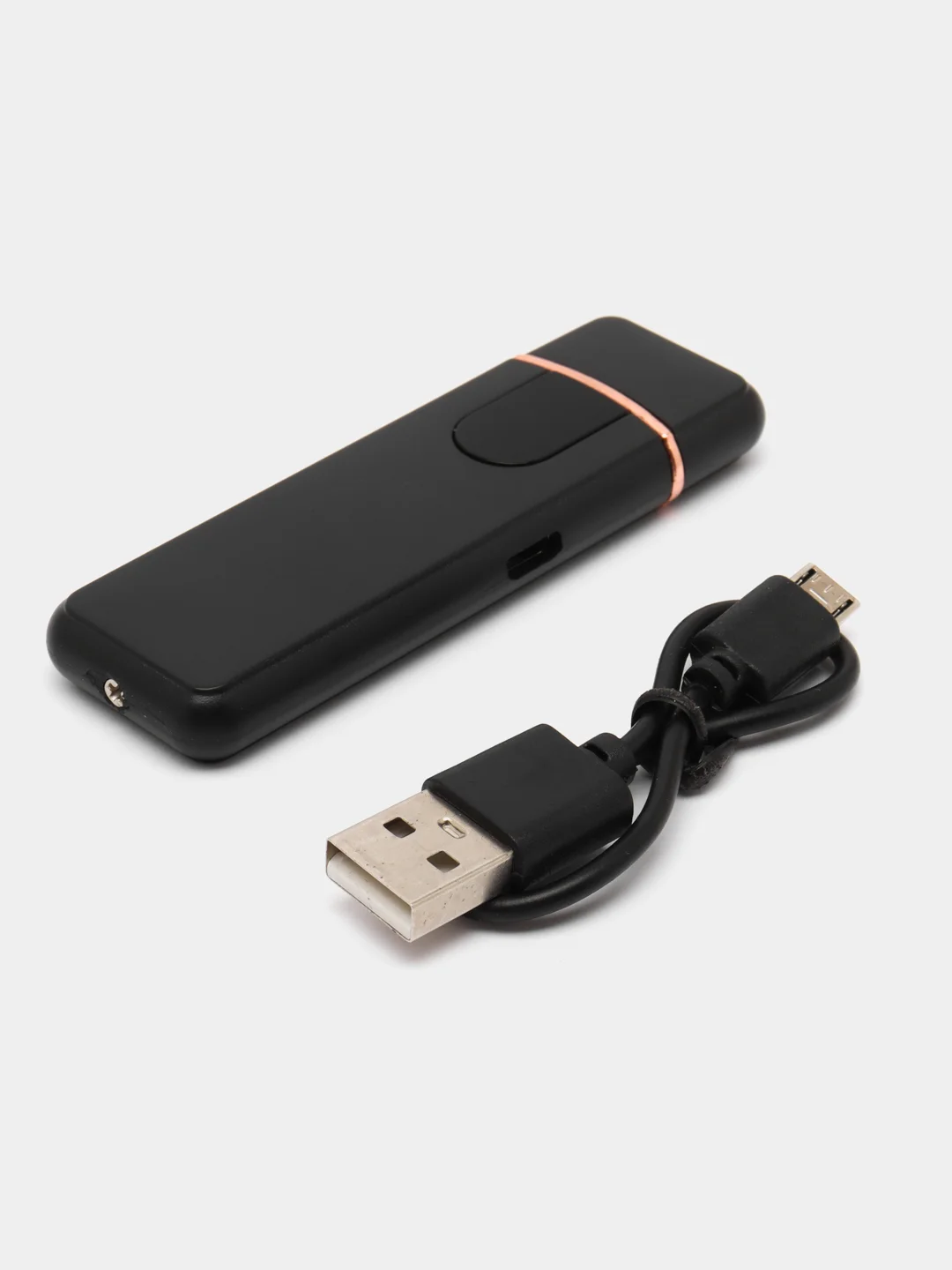 Черный зажигалка электронная, USB зажигалка, плазменная спираль, зажигалка электронная