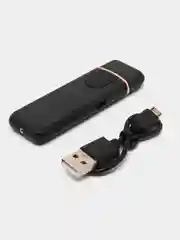 Черный зажигалка электронная, USB зажигалка, плазменная спираль, зажигалка электронная
