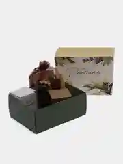 Зеленый подарочный набор для медитации "Антистресс" box