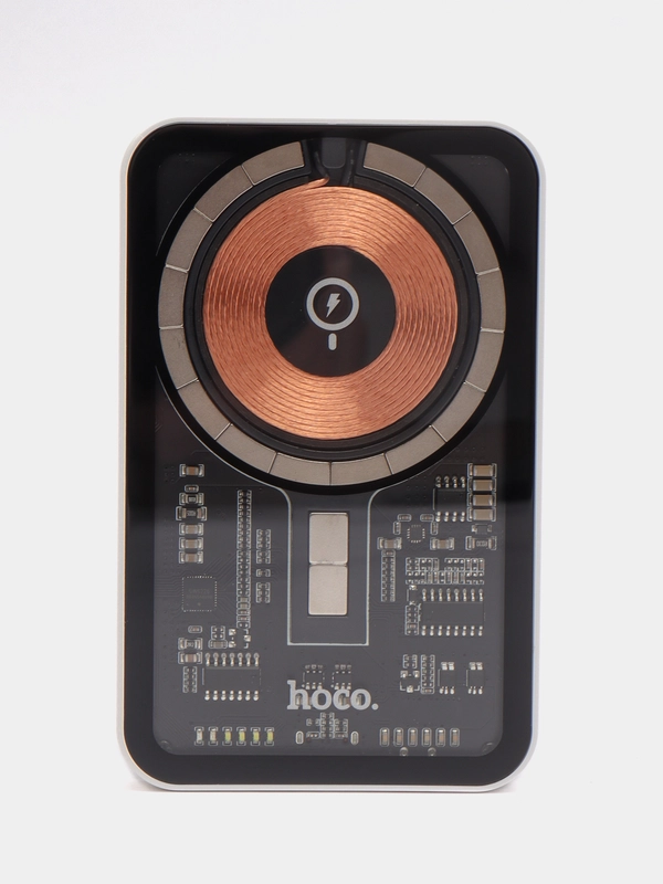 Беспроводное заряд. устр. + Powerbank Hoco Q10 1USB-C 20W/ 5000mAh прозрачное