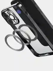 Голубой чехол MagSafe Apple iPhone, Айфон 11, 12, 13, 14, Pro Max с защитой камеры, магсейф