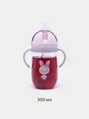 Голубой бутылка детская, бутылочка детская с трубочкой, поильник непроливайка, 250 и 350 мл