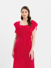Вишнёвый платье легкое женское