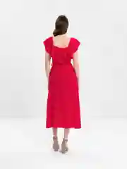 Вишнёвый платье легкое женское