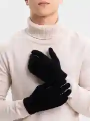 Перчатки черные зимние унисекс
