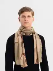 Песочный хаки шарф камуфляжный