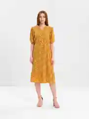 Желтый платье летнее