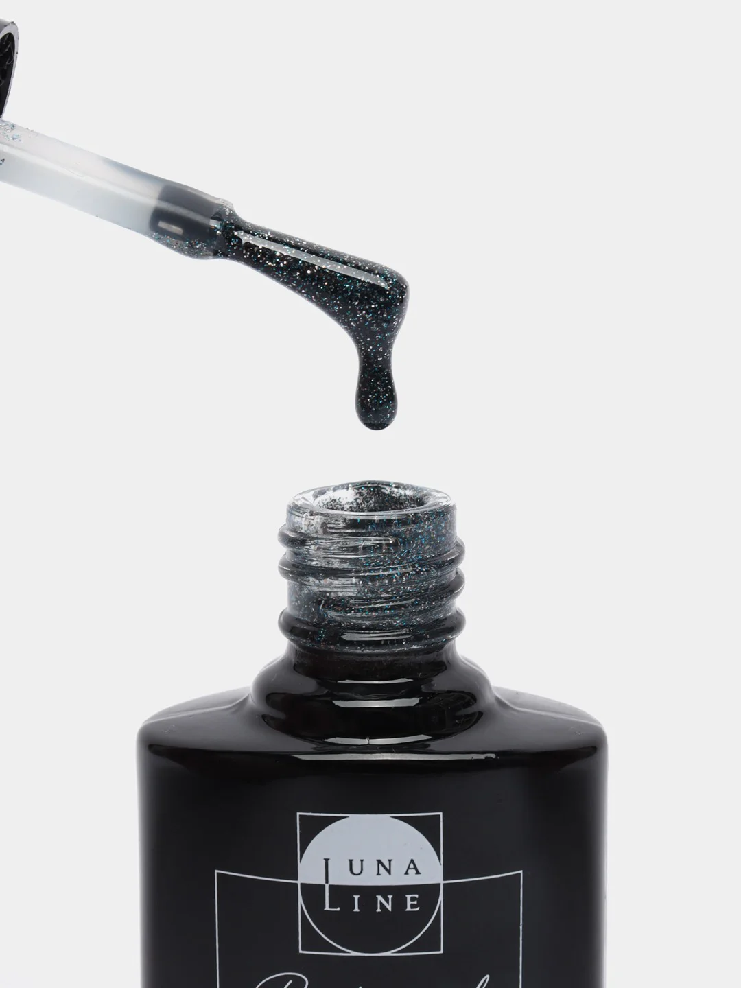 Серебряный светоотражающий гель-лак Luna Line Professional Flash, 10 мл