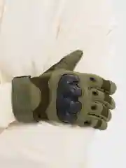 Зеленый перчатки тактические, с защитой