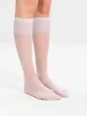Белый гольфы женские Elastic 20 den, тонкие, капроновые, 2 пары