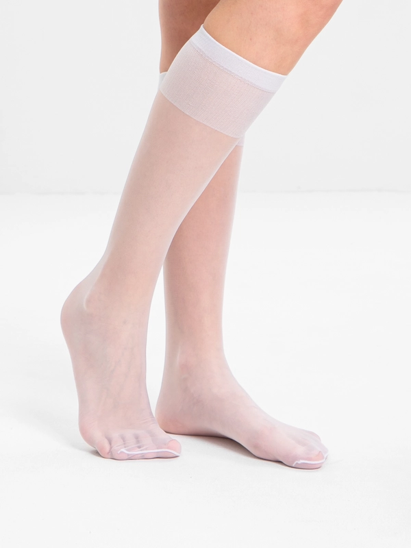 Гольфы женские Elastic 20 den, тонкие, капроновые, 2 пары