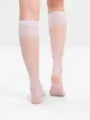 Белый гольфы женские Elastic 20 den, тонкие, капроновые, 2 пары