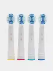 Салатовый насадки для электрической зубной щетки Oral-B Braun, классические, средняя жесткость