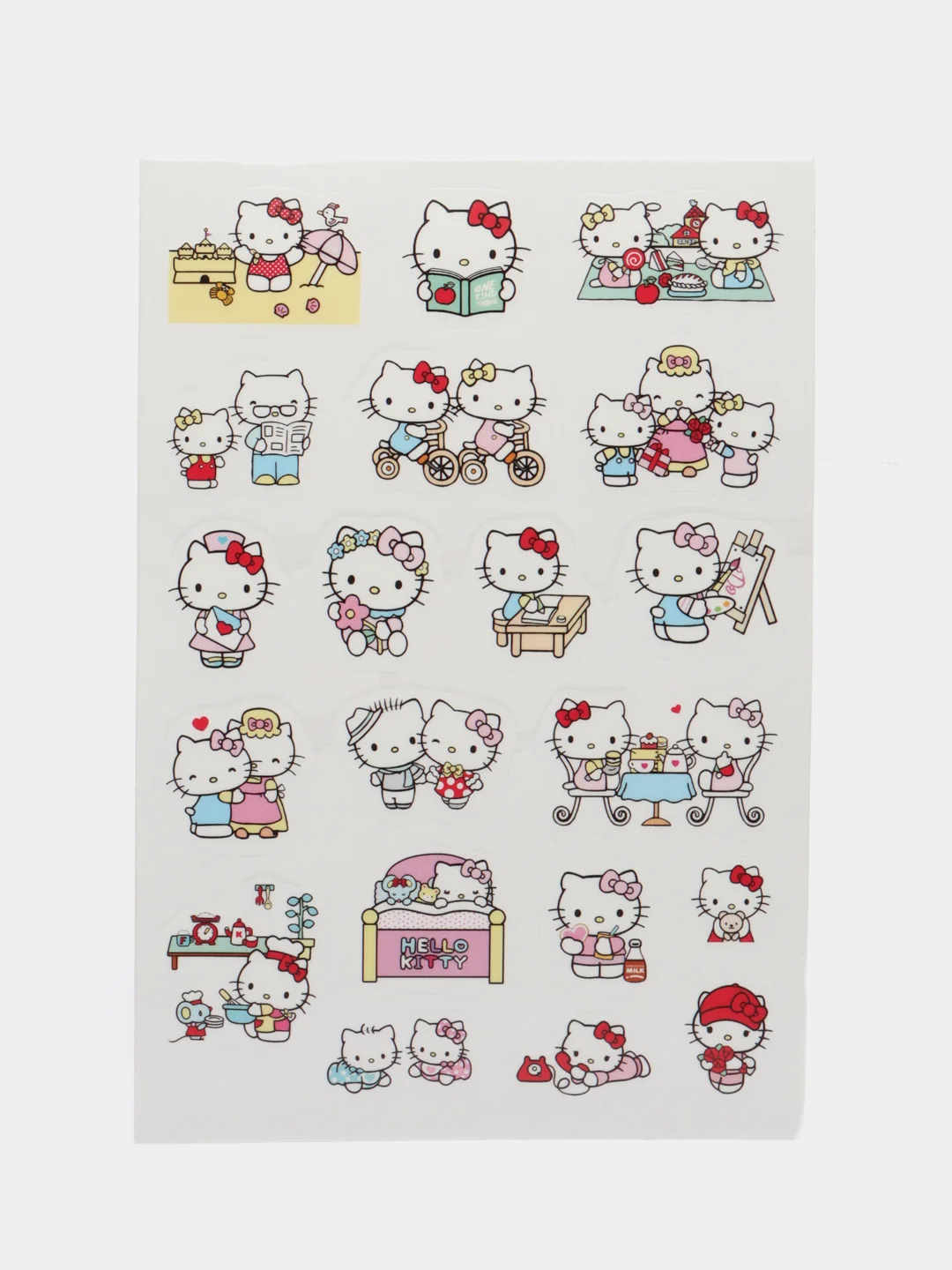 Розовый наклейки детские: Стич, Дораэмон (синий кот), Hello Kitty, Покемон
